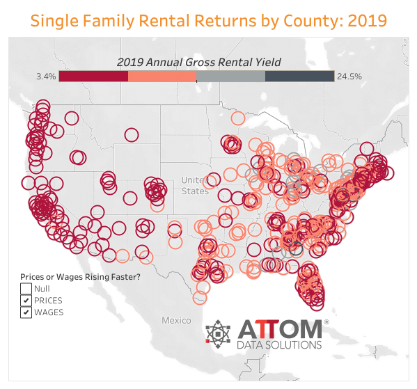 ATTOM Data Solutions Ranks Best Counties for Buying Single Family Rentals in 2019