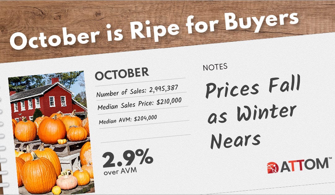 October Is Ripe for Homebuyers According to Analysis from ATTOM on Historical Home Sales