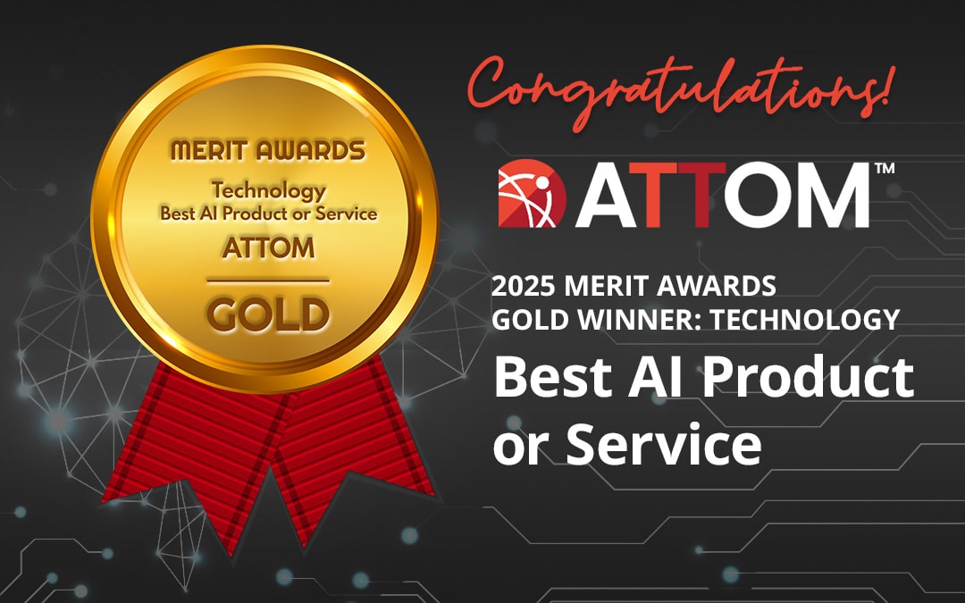 ATTOM Wins Merit Gold Award for Technology in Best AI Product or Service Category