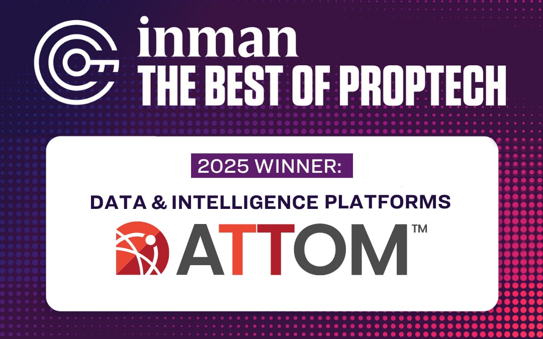 ATTOM 2025 Inman The Best of Proptech Award Winner