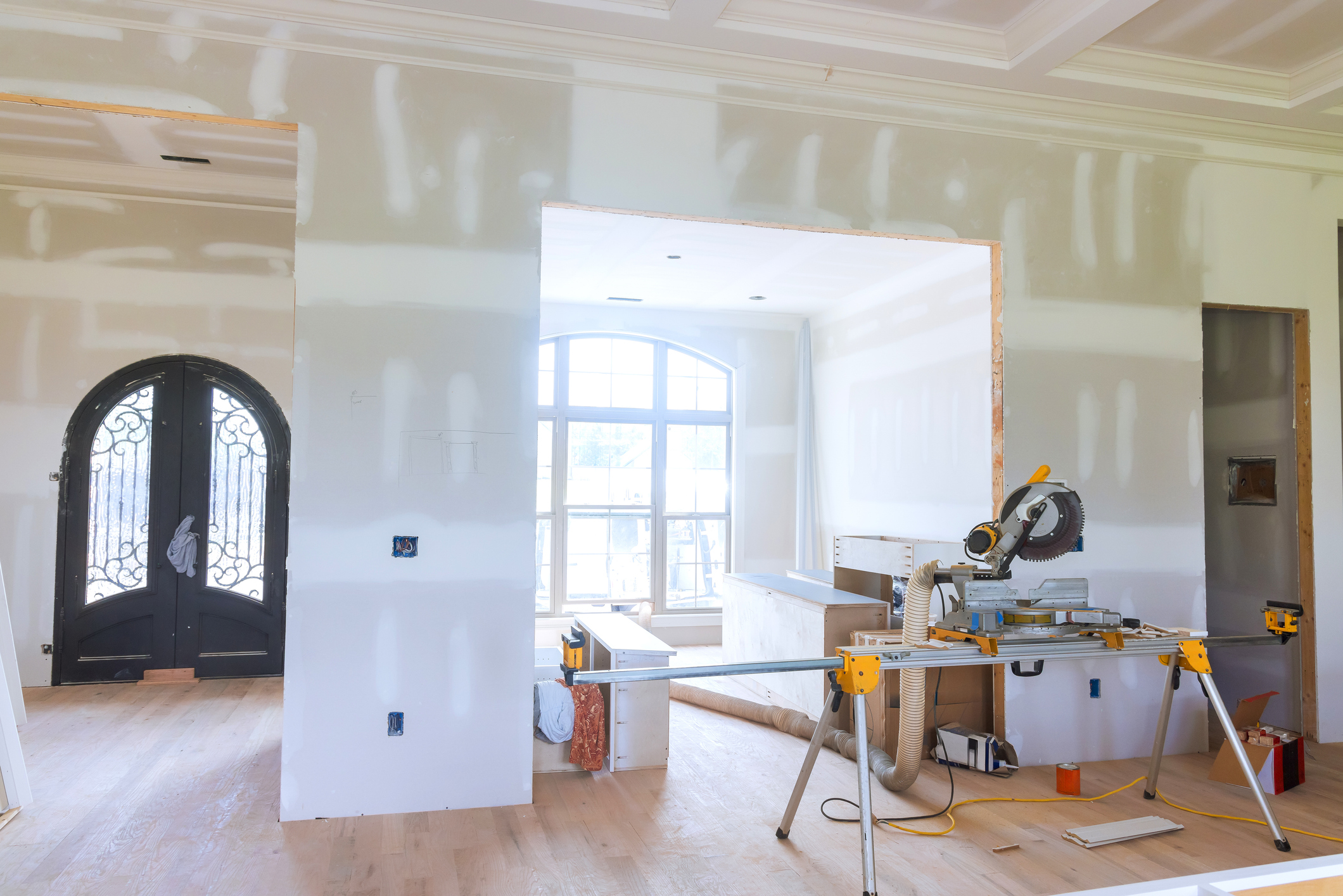 interior home under construction