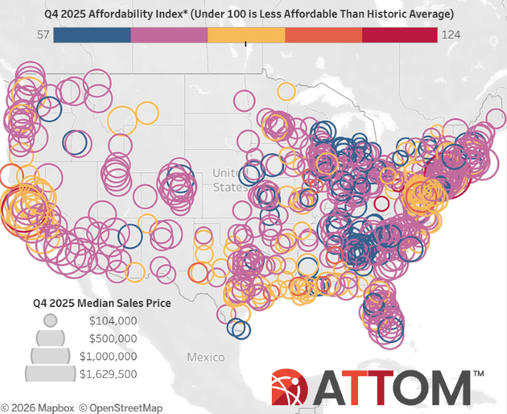 Home Affordability Remains Strained Nationwide, with Modest Fourth Quarter Improvement