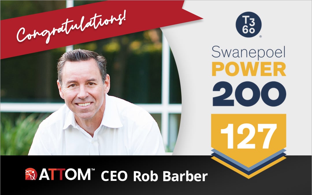 ATTOM CEO Rob Barber SP 200 Award