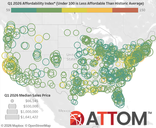 Homes Still Remain Unaffordable in First Quarter