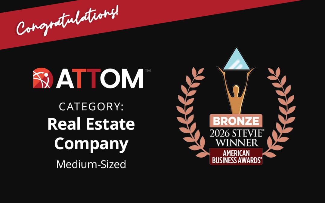 ATTOM 2026 Bronze Stevie Award for Company/Organization - Real Estate Medium Sized