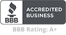 BBB Acredited Business Logo with A+ Rating