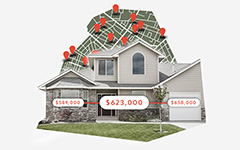 Suburban House With Stats