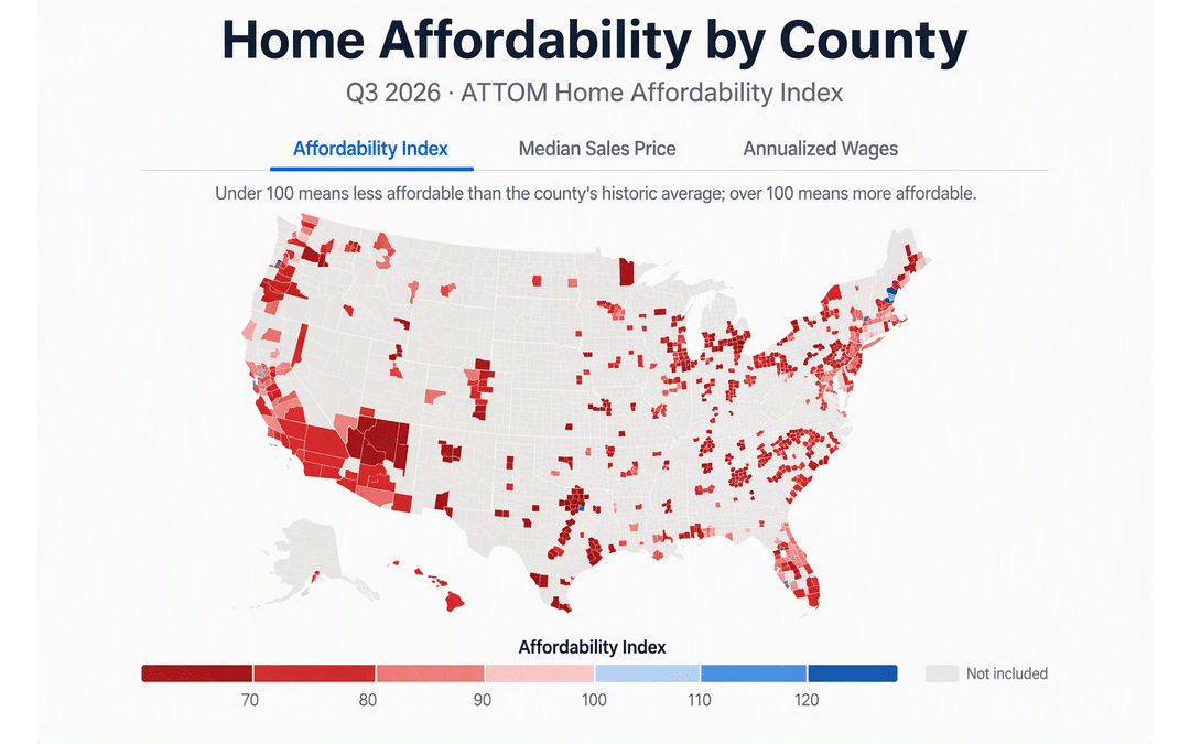ATTOM Home Affordability by County